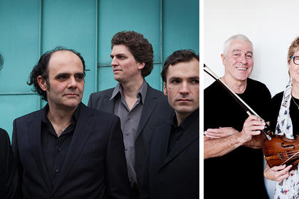 Aleph Quartett / Barry Guy & Maya Homburger (Fotos: Aleph Quartett / Mark McCall)