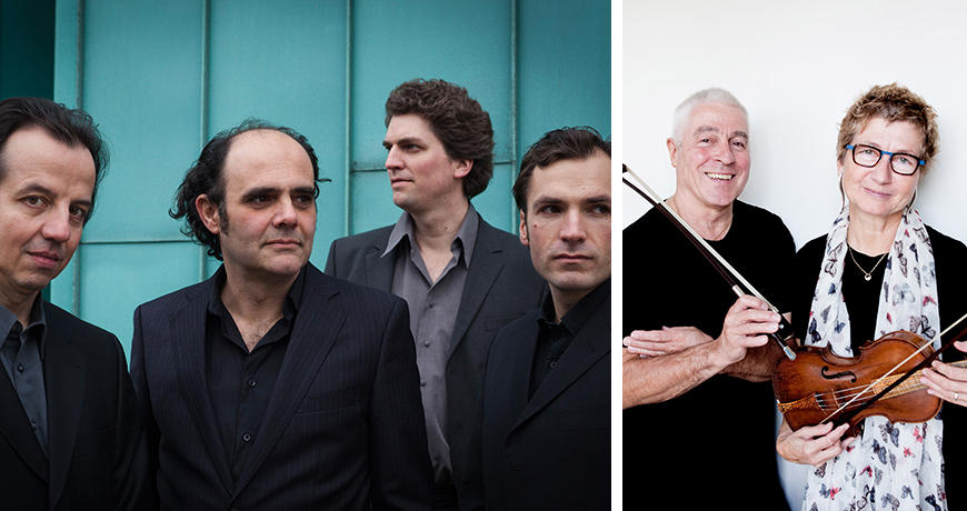 Aleph Quartett / Barry Guy & Maya Homburger (Fotos: Aleph Quartett / Mark McCall)